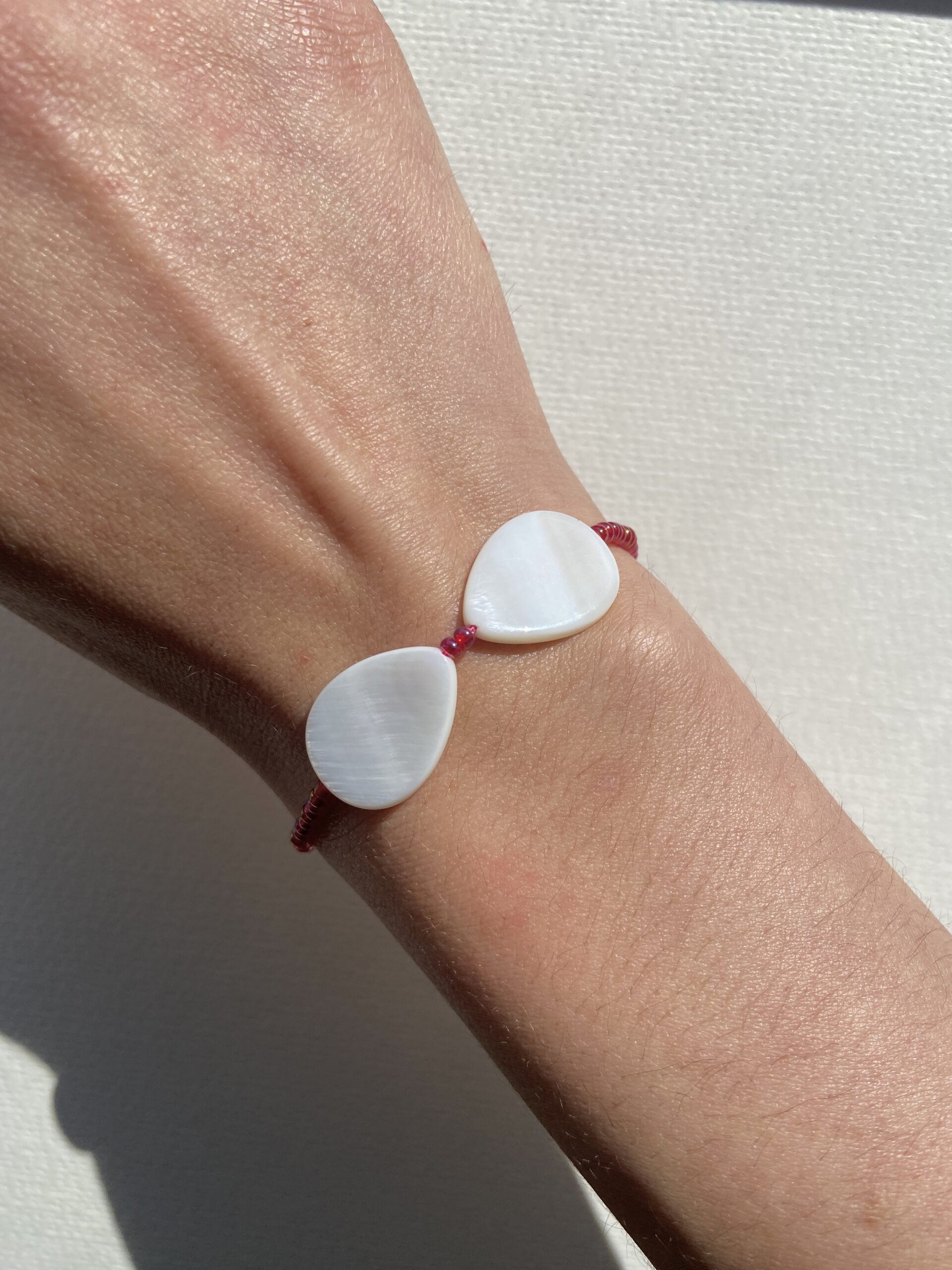 Ruby Red Bikini — Mother of Pearl Bracelet - Image 2