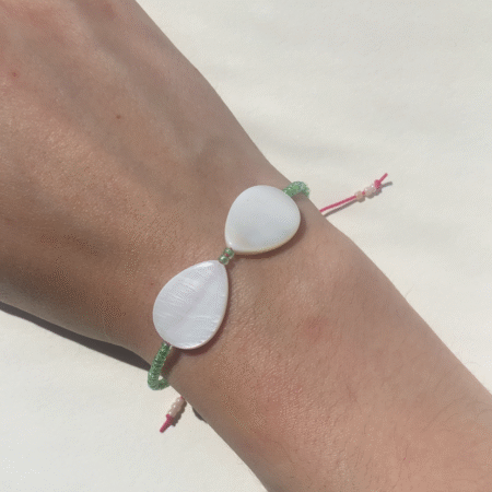 Green Bikini — Mother of Pearl Bracelet
