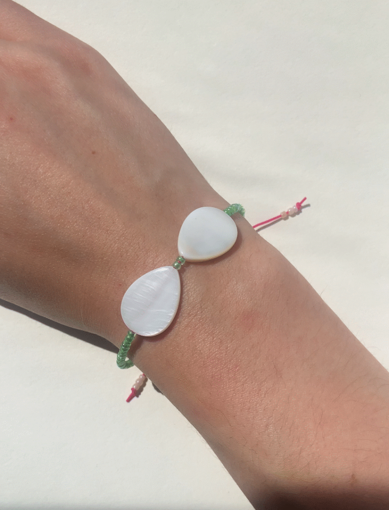Green Bikini — Mother of Pearl Bracelet