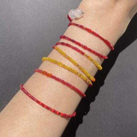 Solar Flare + Quartz Wrap Bracelet
